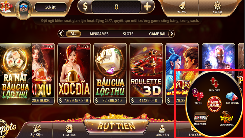 Mini game Hitclub dễ chơi dễ thắng