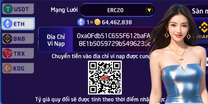quy trình nạp tiền tại Hit Club